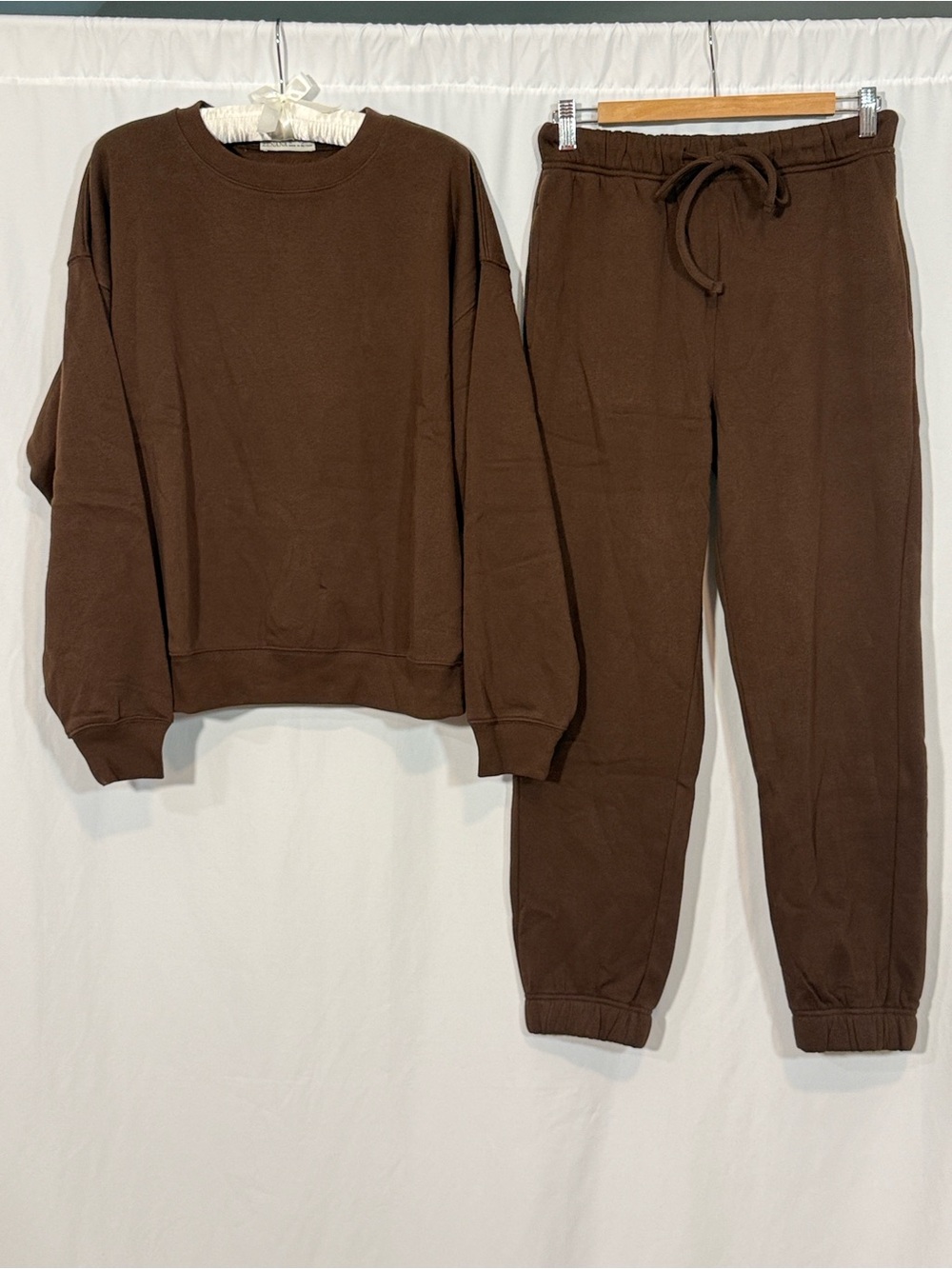 Zenana Brown Women's Jogger Set